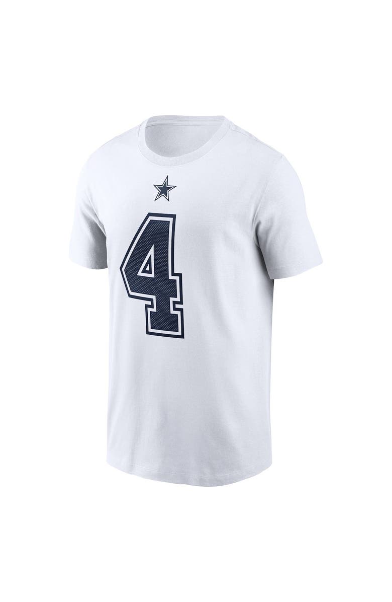 Nike Men's Nike Dak Prescott White Dallas Cowboys Name & Number T-Shirt, Alternate, color, 