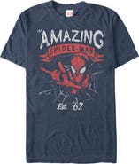 Marvel Men's Marvel Spider-Man Est 62  Graphic T-Shirt