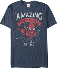 Marvel Men's Marvel Spider-Man Est 62  Graphic T-Shirt