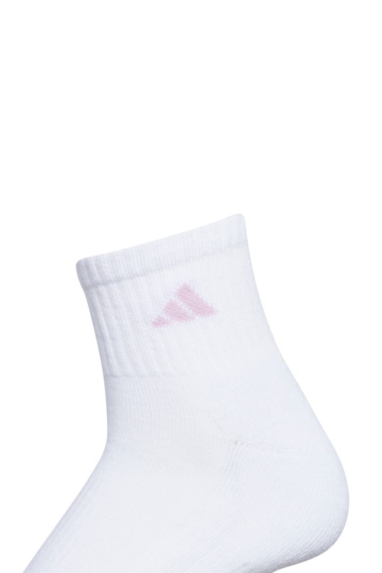 Athletic Cushioned Crew Socks - Pack of 6, Alternate, color, WHITE