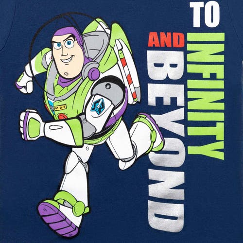 Disney Toy Story Buzz Lightyear T-shirt & Mesh Shorts Set In Multi