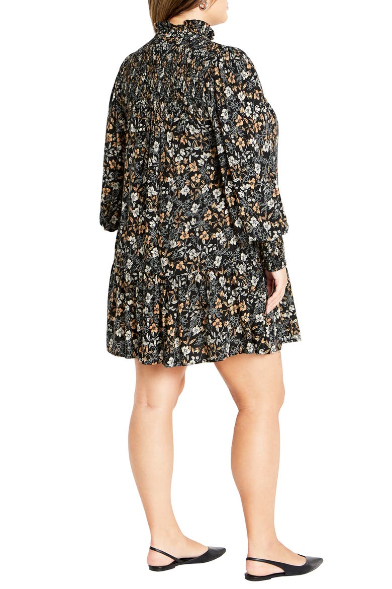 Cece Floral Long Sleeve Shift Dress, Alternate, color, DITSY