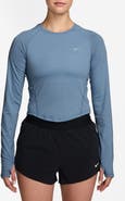 Nike Tempo Dri-FIT Performance Cropped Long Sleeve T-Shirt