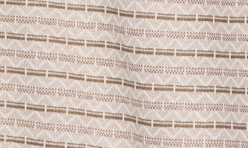 Buffalo Jeans Wrenley Jacquard Button-up Polo In Jute Combo