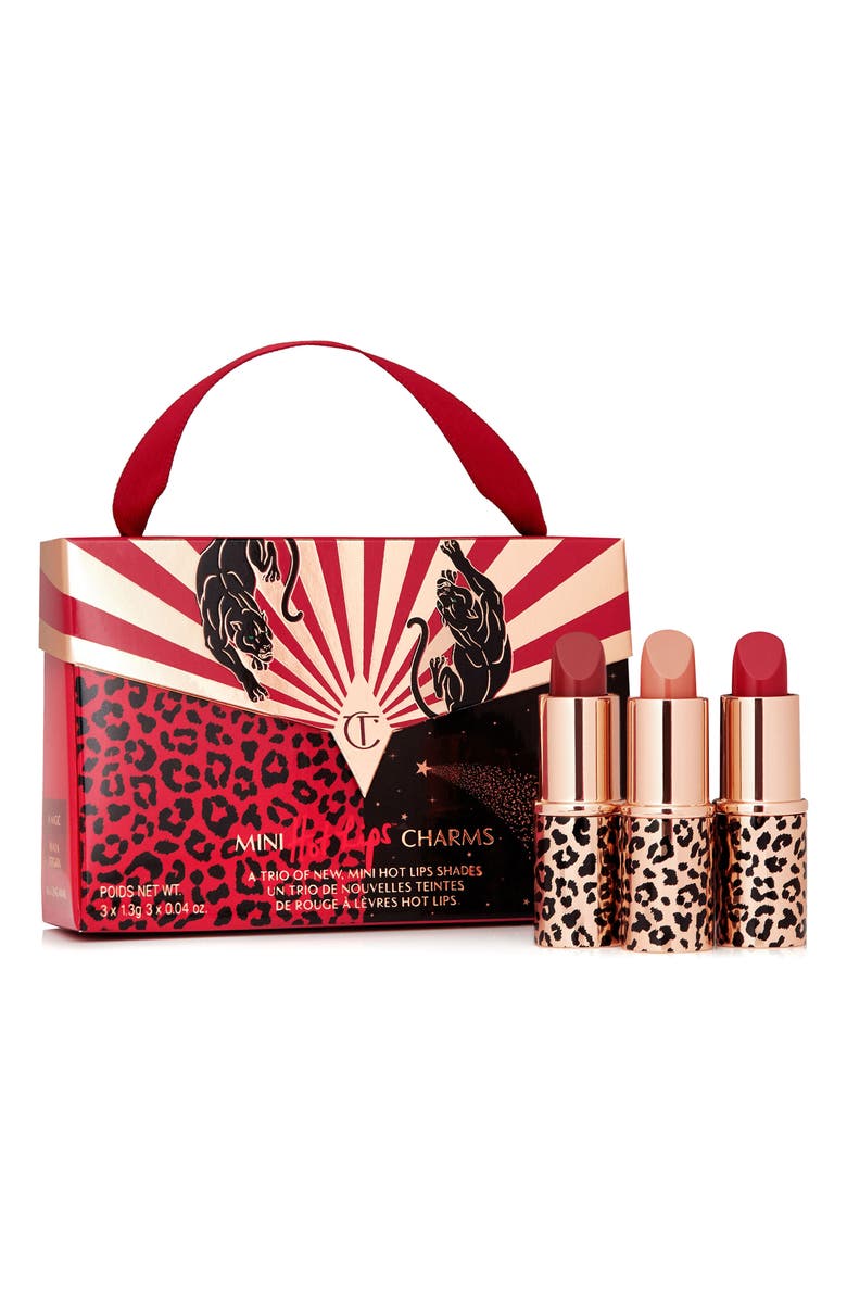 Charlotte Tilbury Mini Hot Lips Charms Lipstick Set, Main, color, 