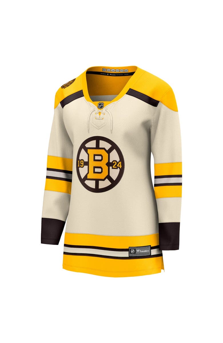 FANATICS Women's Fanatics Branded  Cream Boston Bruins 100th Anniversary Premier Breakaway Jersey, Alternate, color, 