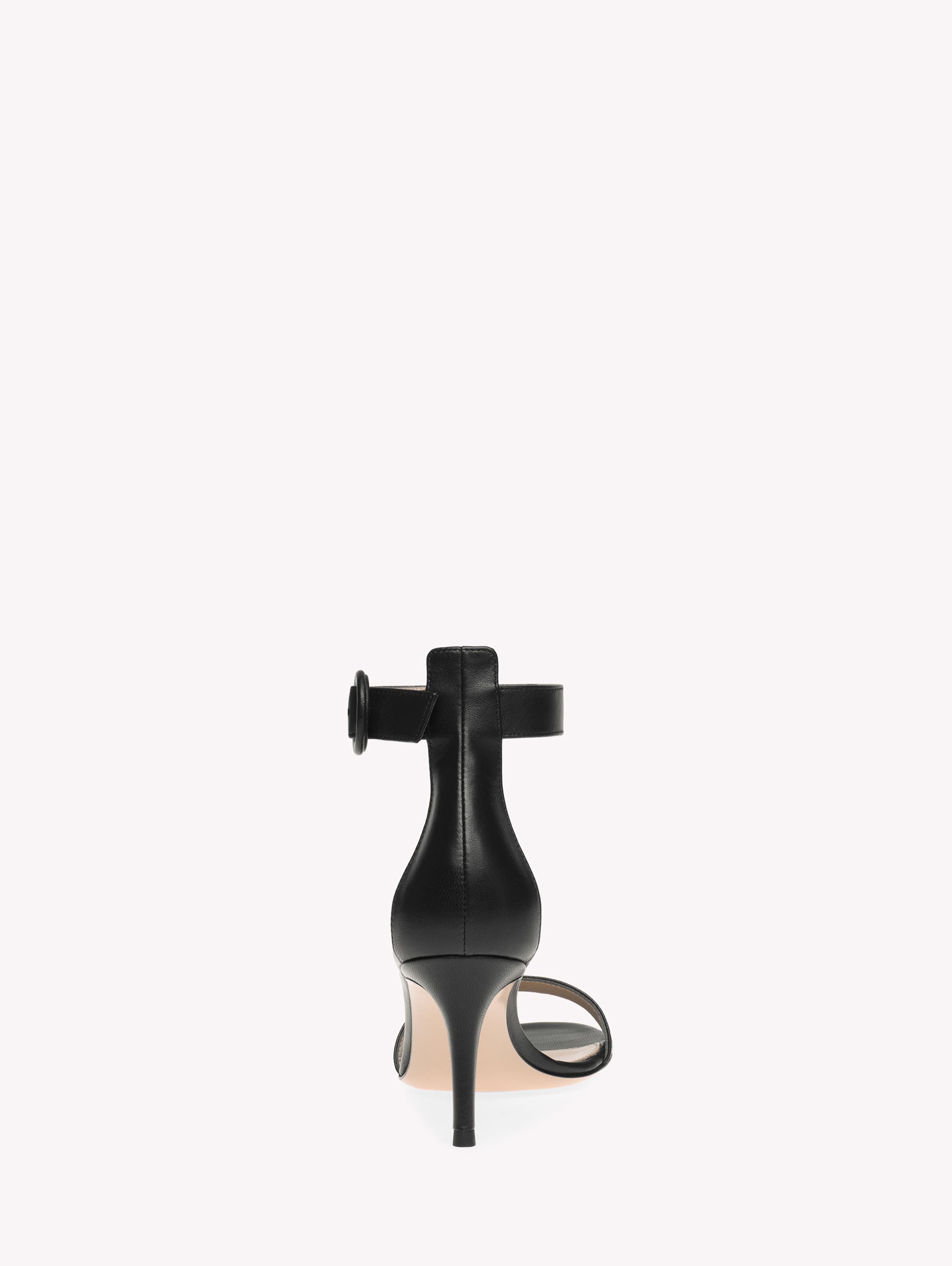 Gianvito Rossi Portofino 70 Sandal, Alternate, color, Black Leather