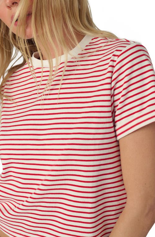 Joe's The Boxy Crop T-shirt In Red