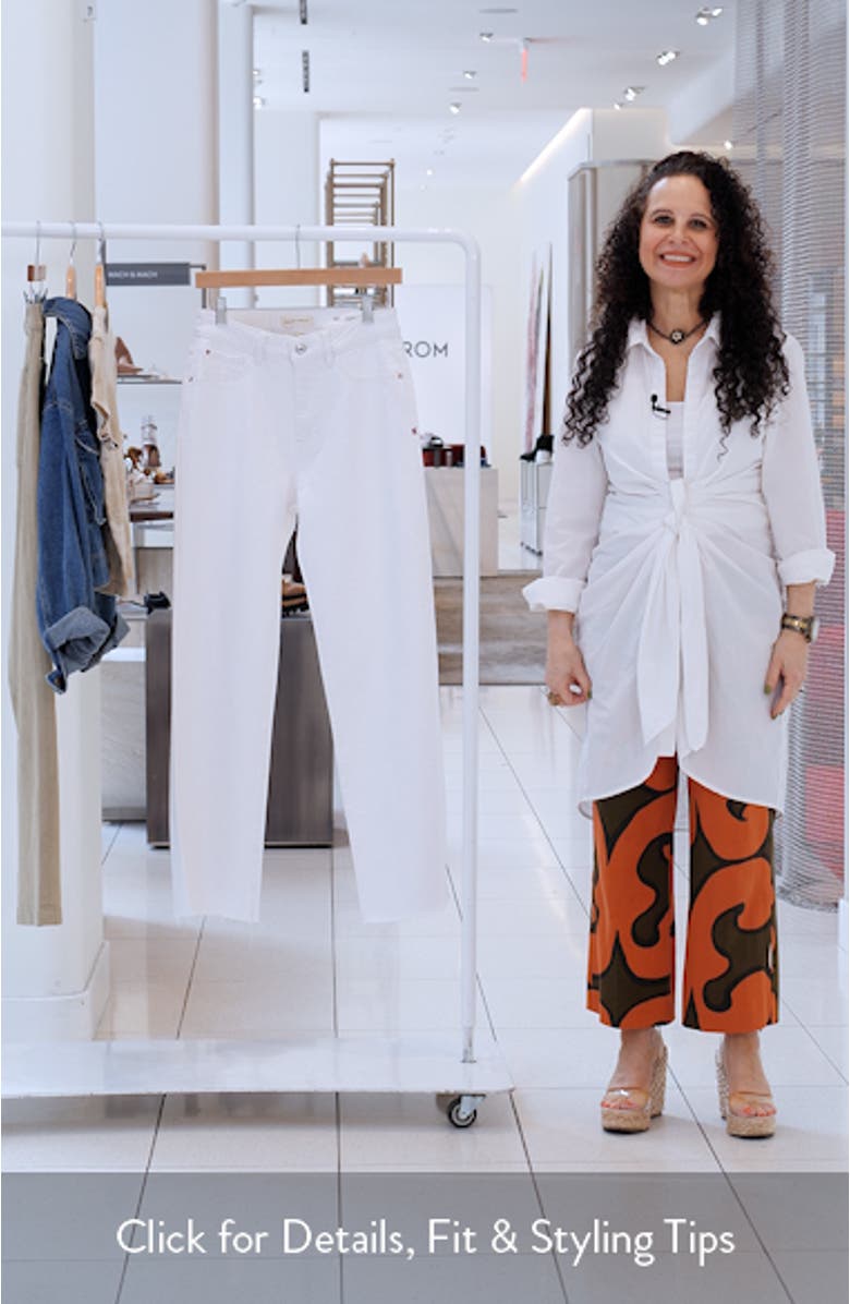 SAT '90s Raw Hem Straight Leg Jeans, sales video thumbnail