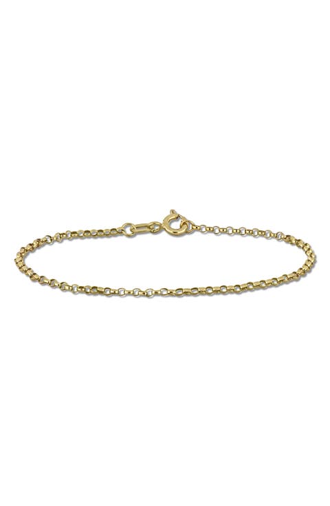 Rolo Link Chain Bracelet, 1.50mm