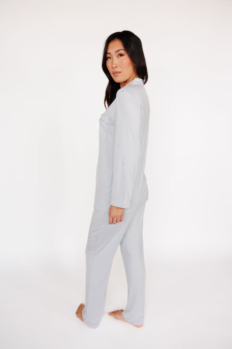 Long Sleeve & Pant Pajama Set, Alternate, color, Powder Blue