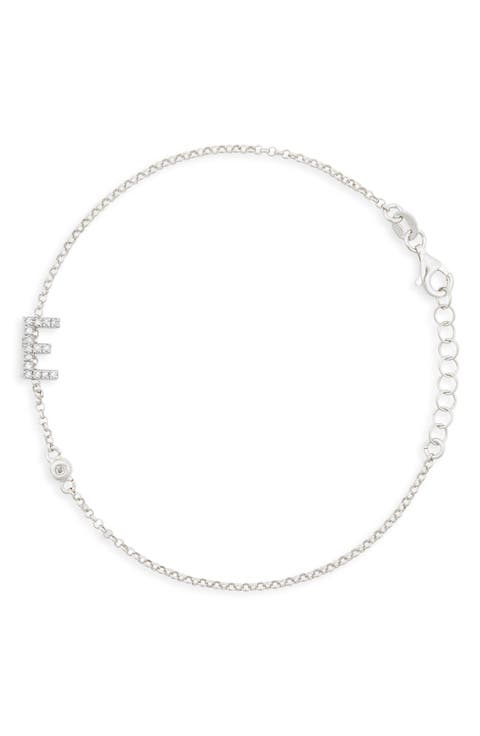 Diamond Initial Bezel Bracelet