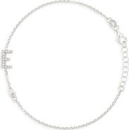 MESHMERISE Diamond Initial Bezel Bracelet