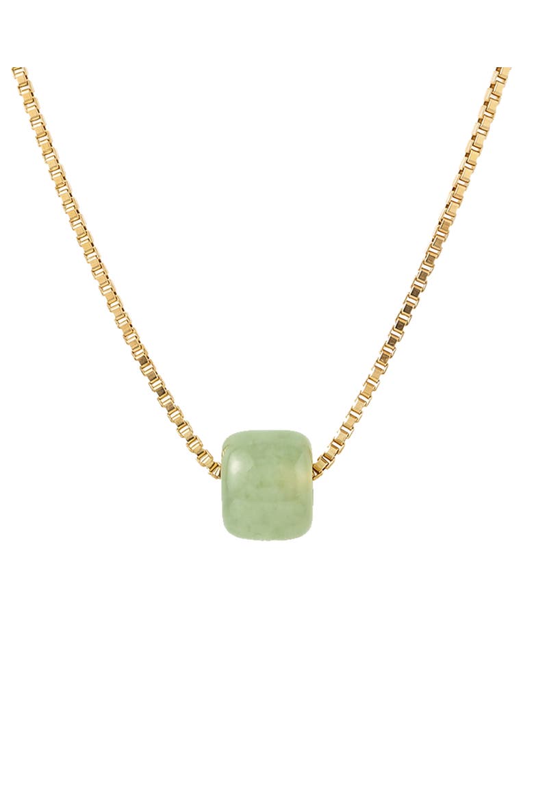 Beetle Green bead jade necklace, Main, color, Light green