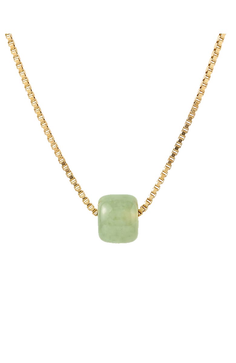 seree Beetle Green bead jade necklace, Main, color, 