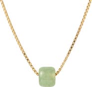 seree Beetle Green bead jade necklace
