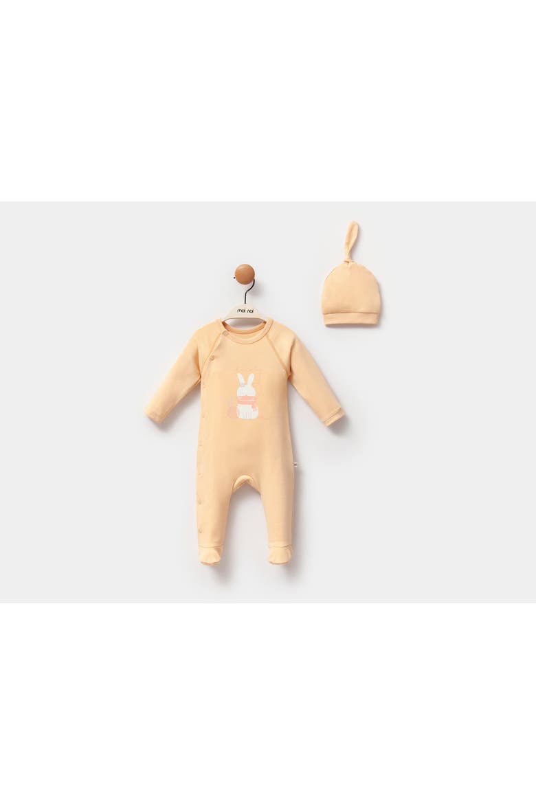 Lovely Bunny One-Piece Set, Alternate, color, Orange