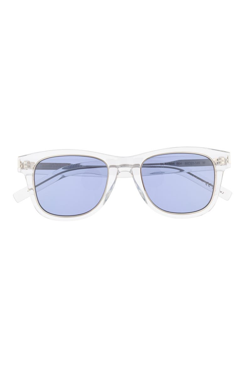 50mm Square Sunglasses, Main, color, CRYSTAL CRYSTAL BLUE