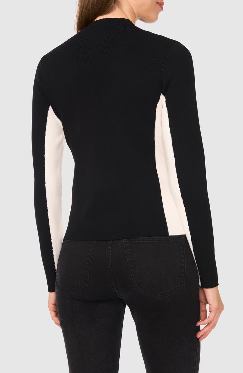 Halogen<sup>®</sup> Colorblock Mock Neck Sweater, Alternate, color, 