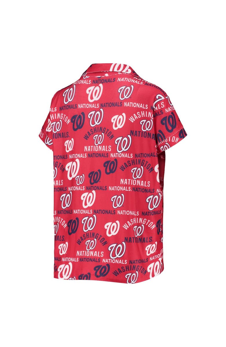 CONCEPTS SPORT Women's Concepts Sport Red Washington Nationals Flagship Allover Print Top & Shorts Sleep Set, Alternate, color, Red