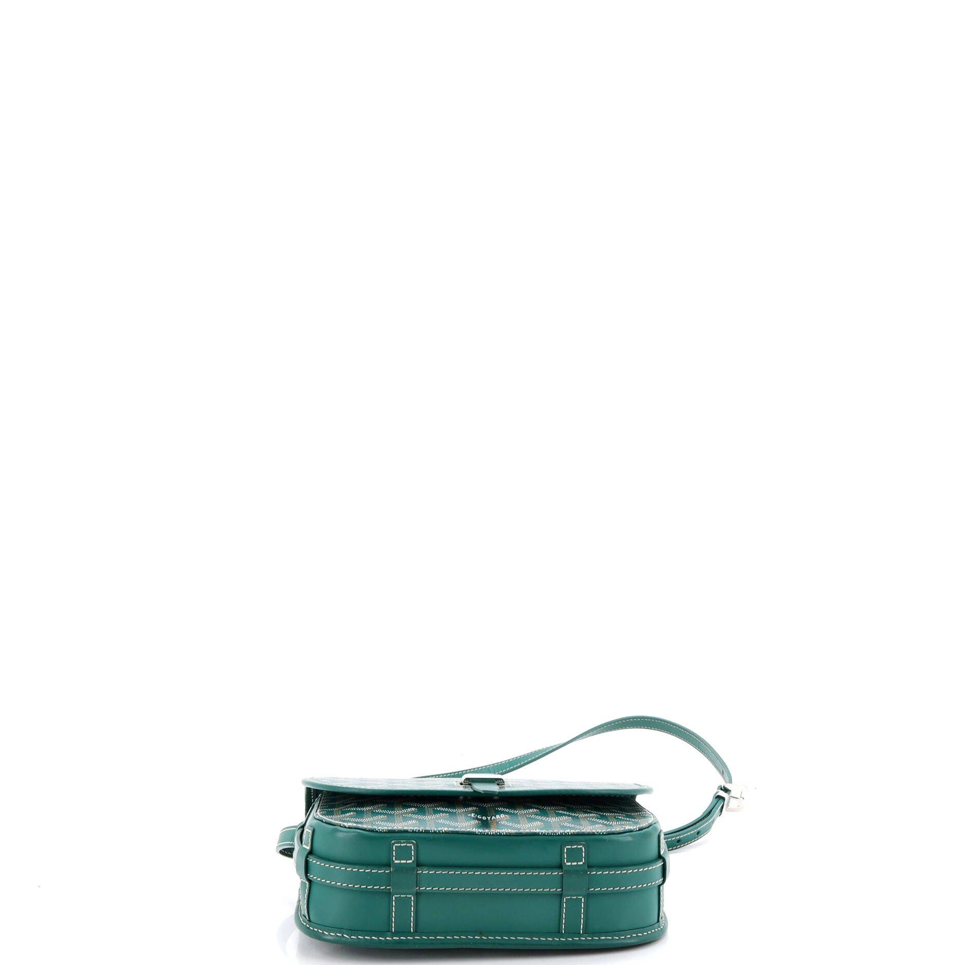 Pre-Owned Goyard Belvedere II Messenger Bag Coated Canvas PM, Alternate, color, Green