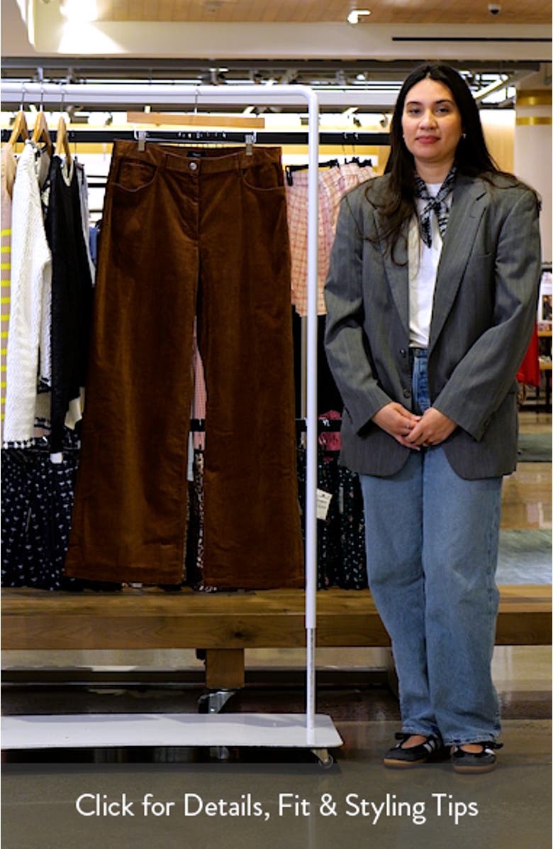 Wide Leg Corduroy Pants, sales video thumbnail