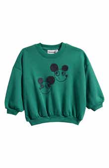 Mini Rodini Kids' Ritzratz Embroidered Organic Cotton Sweatshirt