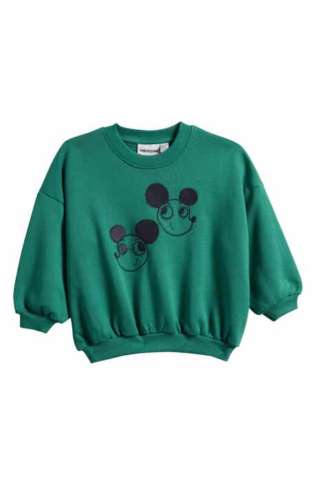 Mini Rodini Kids' Ritzratz Embroidered Organic Cotton Sweatshirt