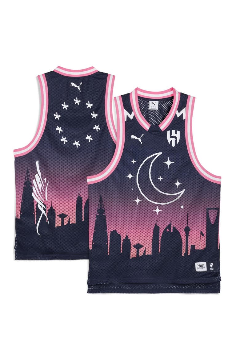 Men's Puma Navy Al Hilal 2025 FIFA Club World Cup dryCELL Basketball Jersey, Main, color, Navy