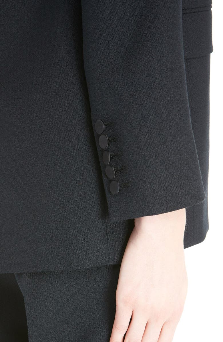 Saint Laurent One-Button Tuxedo Jacket, Alternate, color,