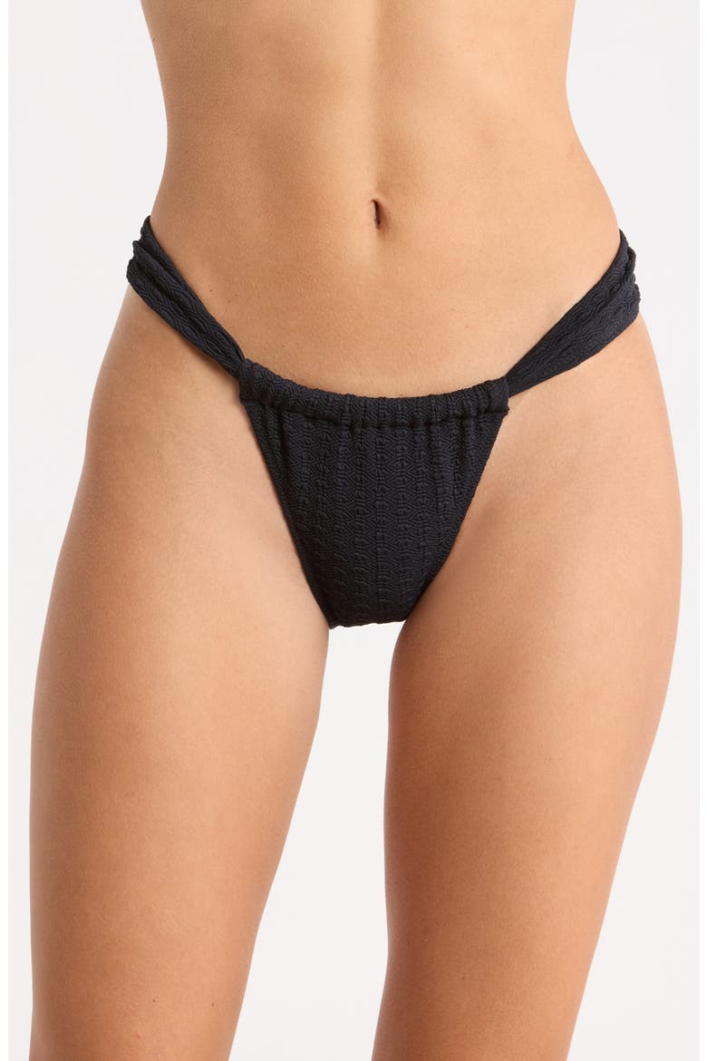 Haleiwa Adj Tanga Bikini Bottoms, Main, color, ANTHRACITE