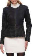 Bagatelle Zip-Up Faux Leather Jacket