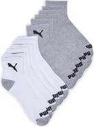 PUMA 6-Pack Terry Quarter Length Socks