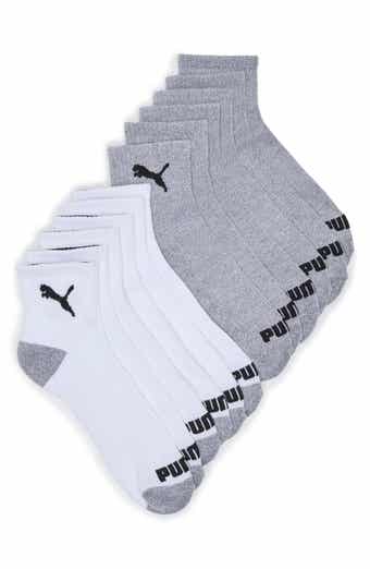 PUMA 6-Pack Terry Quarter Length Socks