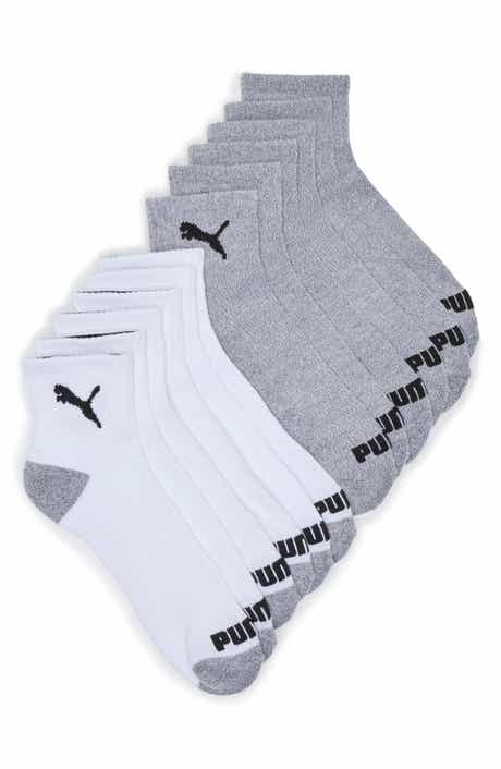 PUMA 6-Pack Terry Quarter Length Socks