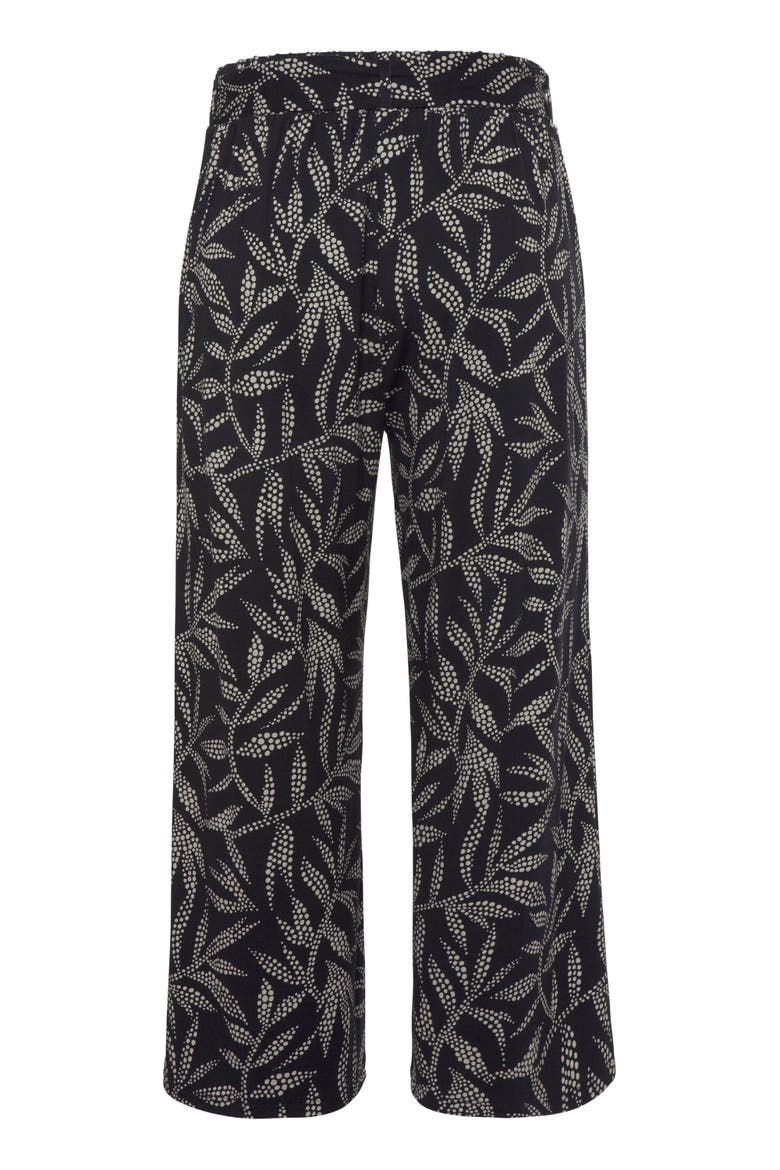 Printed Culottes, Alternate, color, Black & Sand