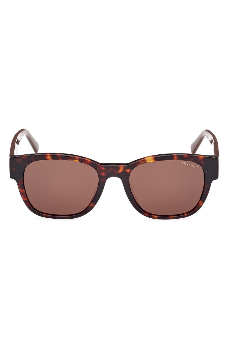 Gant Square Sunglasses, Main, color, Dark Havana / Brown