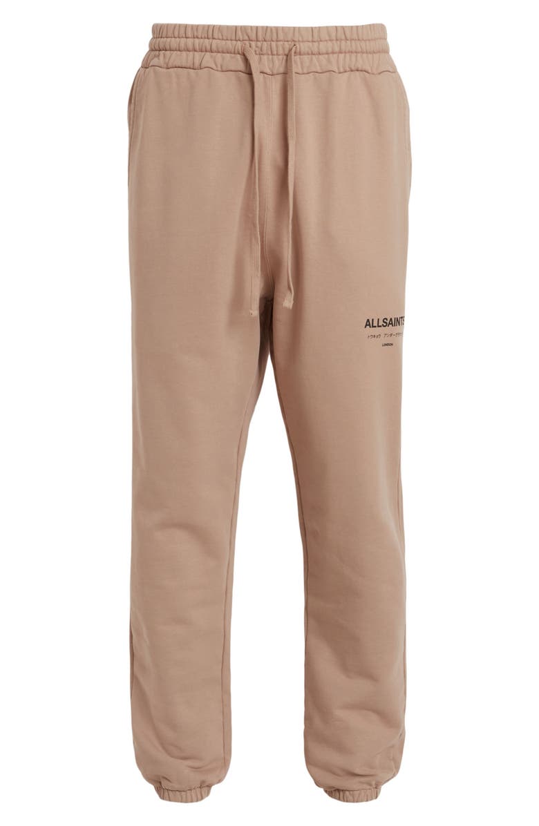 AllSaints Underground Logo Graphic Joggers, Alternate, color,