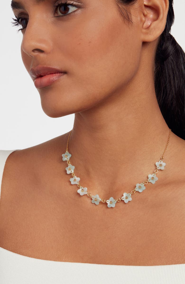 Ted Baker London Wiila Flower Statement Necklace, Alternate, color, 