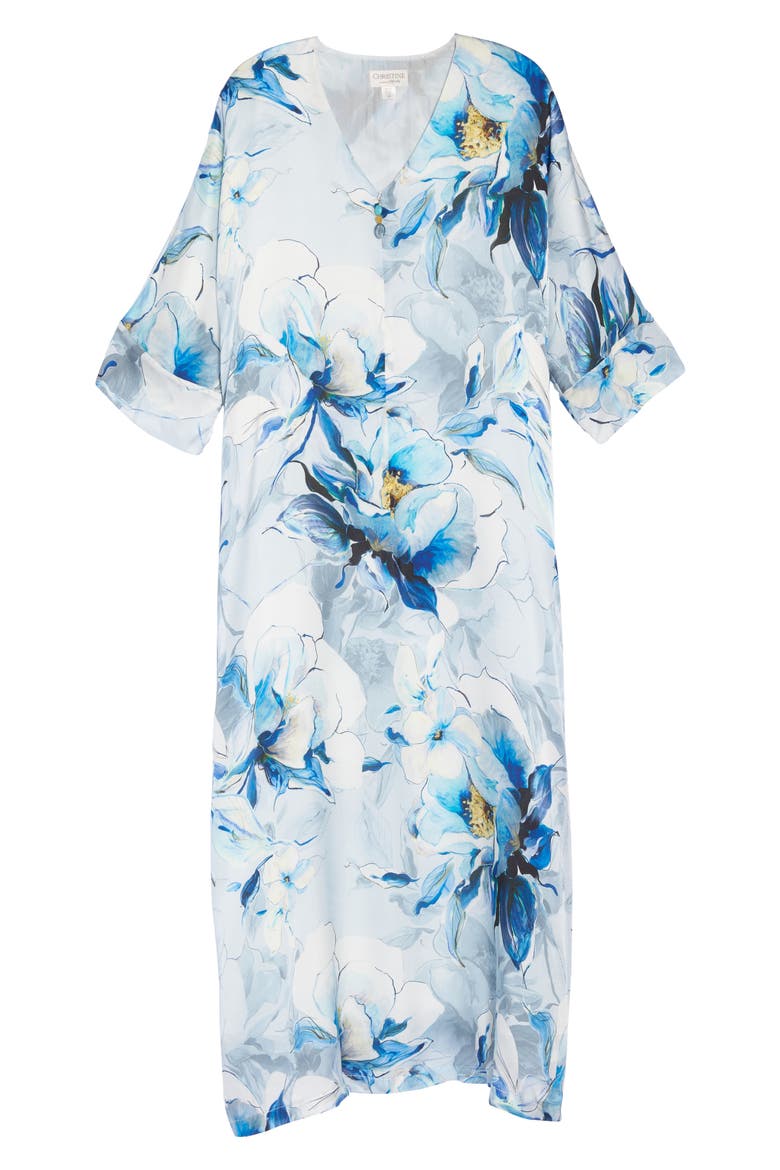 Silk Caftan, Alternate, color, SWEPT AWAY PRINT