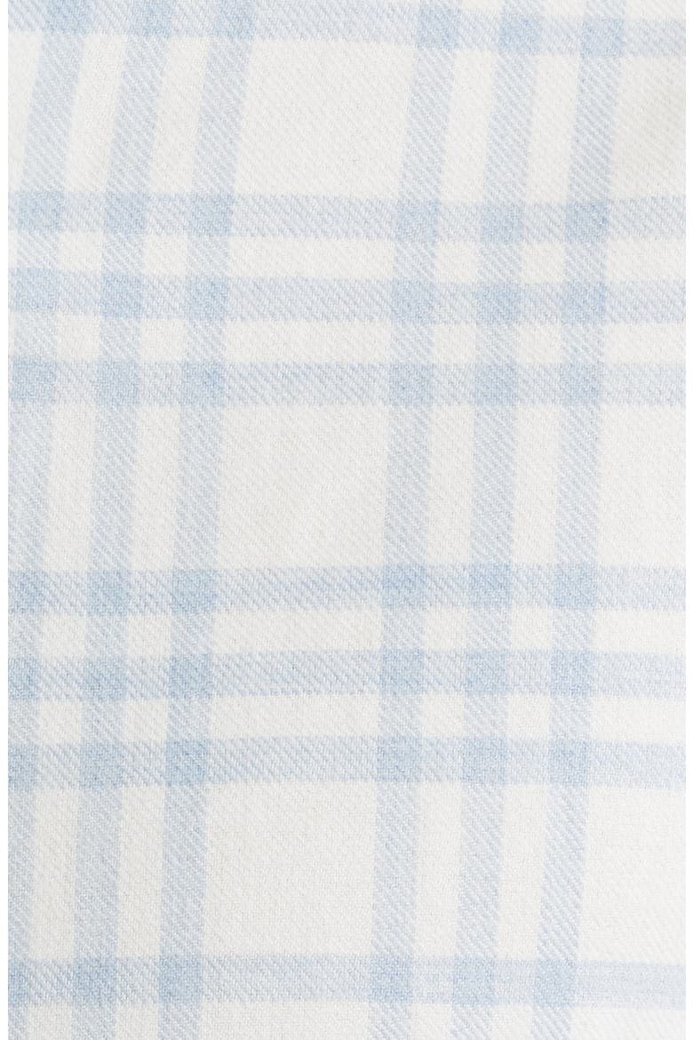 Modern Fit Plaid Cotton Flannel Dress Shirt, Alternate, color, BLUE