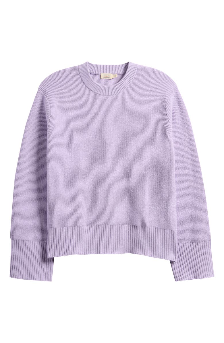 Faherty Jackson Crewneck Sweater, Alternate, color, Ice Lilac Heather