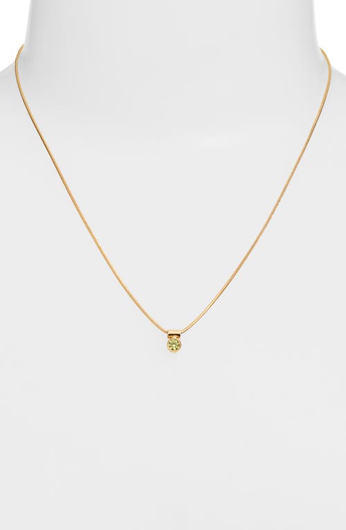 Set & Stones Ellie Birthstone Pendant Necklace In Gold