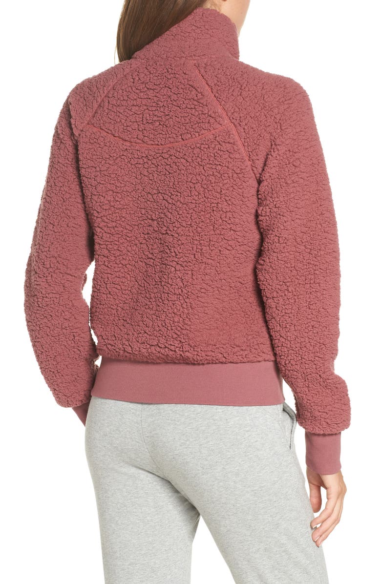 Zella Cozy Up Bomber Jacket, Alternate, color,