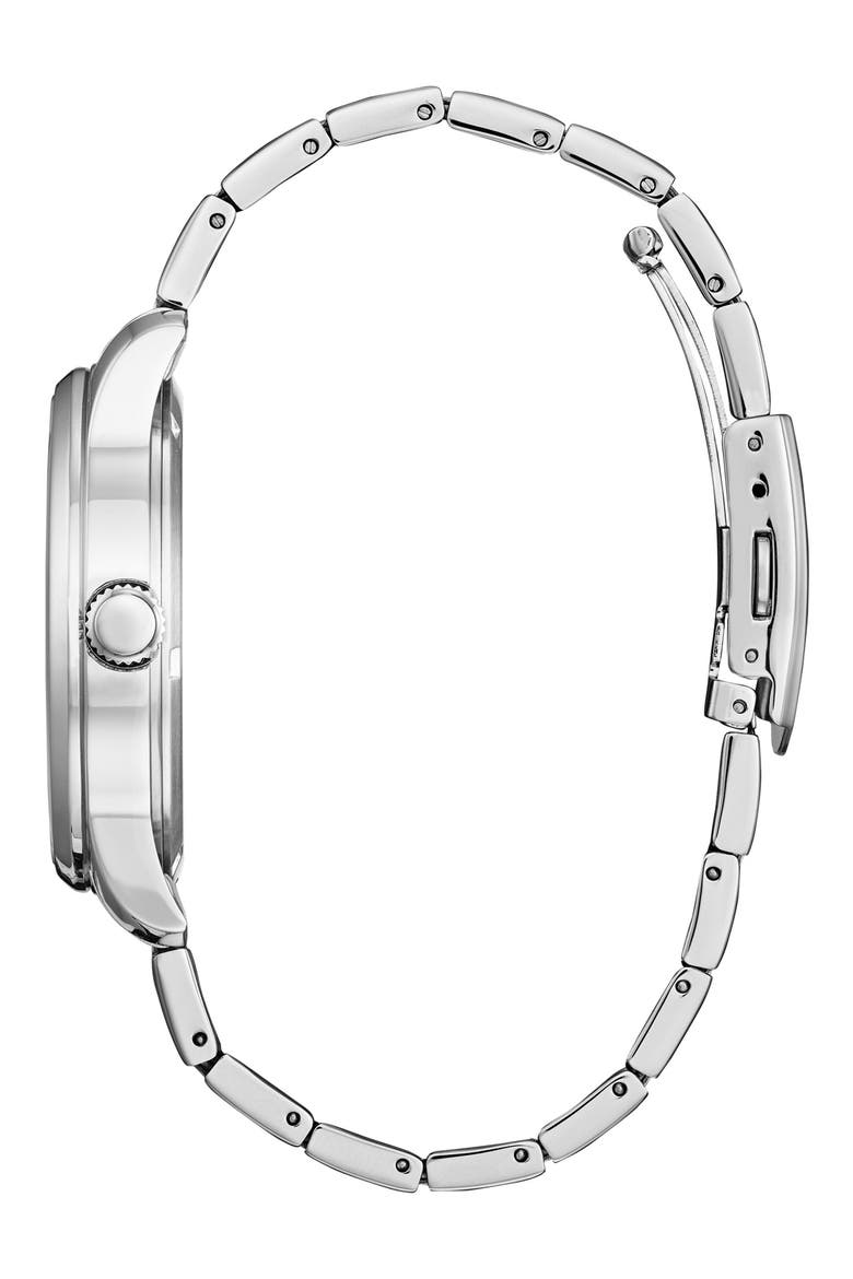 Eco-Drive Bracelet Watch, 42mm, Alternate, color, SILVER