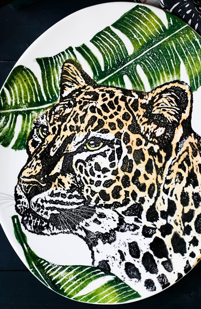 VIETRI Into the Jungle Cheetah Oval Platter, Alternate, color, 