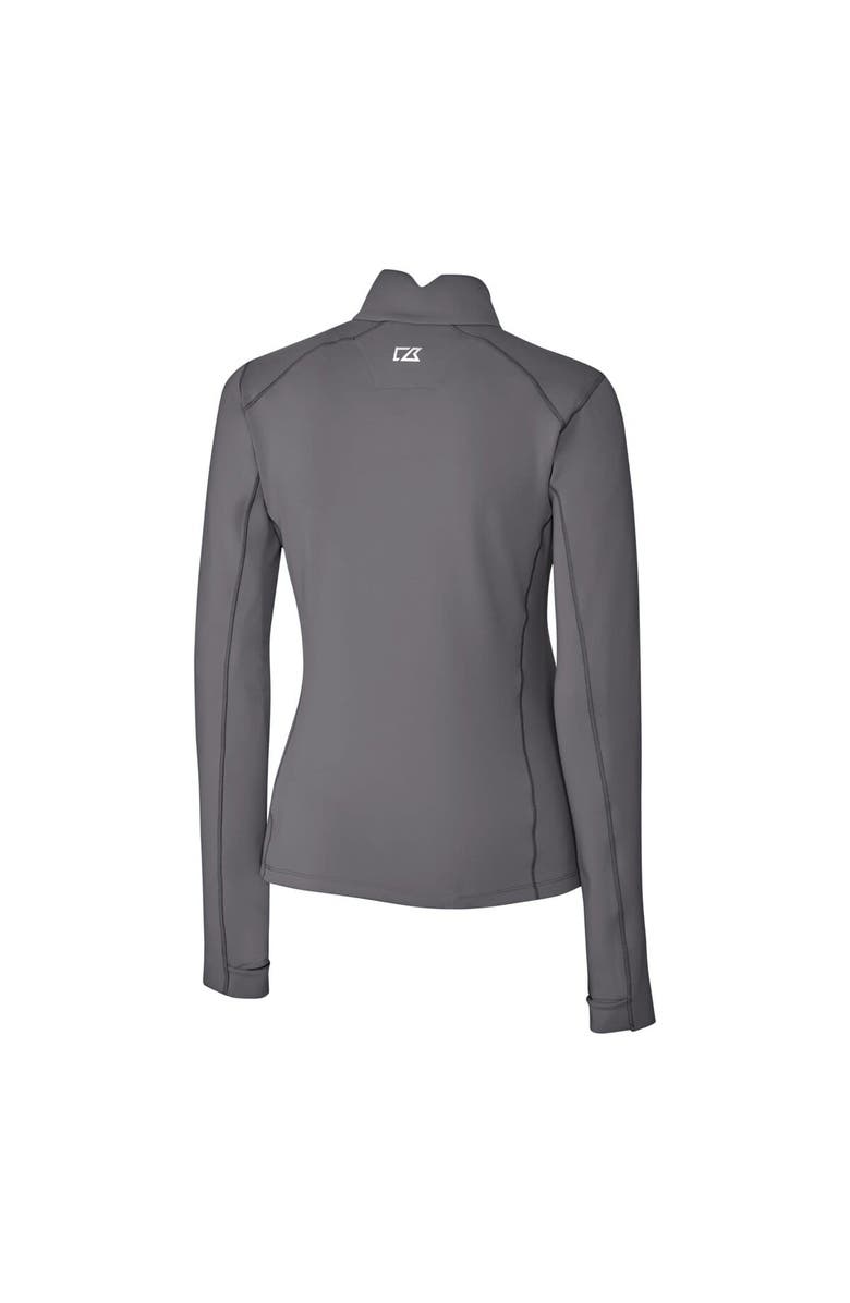 Cutter & Buck Women's Cutter & Buck Gray Citadel Bulldogs Vault DryTec Traverse Stretch Quarter-Zip Top, Alternate, color, 