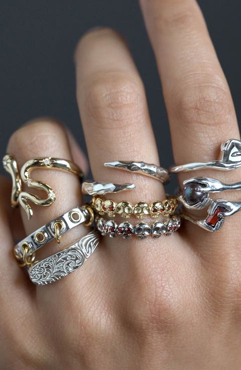 Serpent Fang Wrap Ring