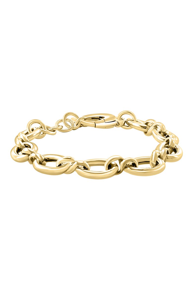 Oval Link Bracelet, Main, color, GOLD