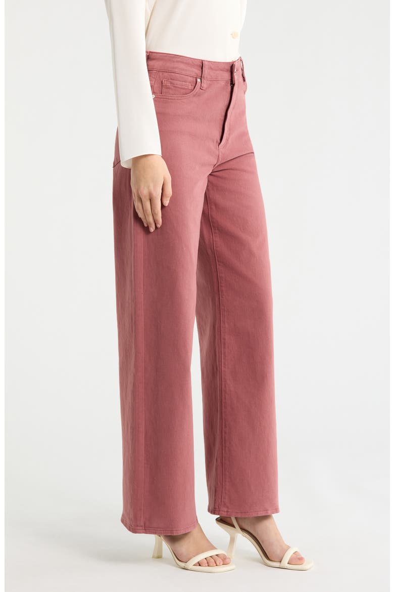 Anessa High Waist Wide Leg Jeans, Alternate, color, VINTAGE BRICK BERRY